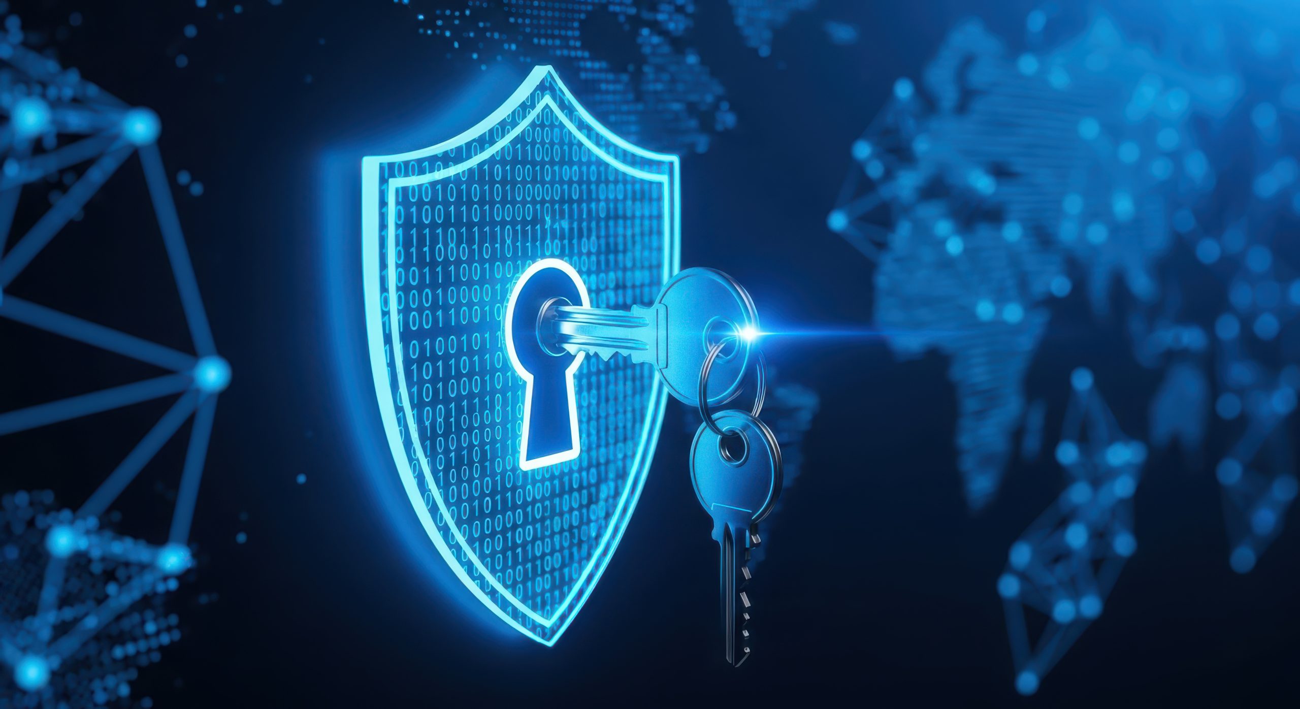 Professional cybersecurity and data-protection visual